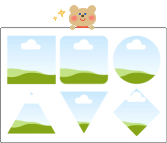 Canvaフレーム機能の一部